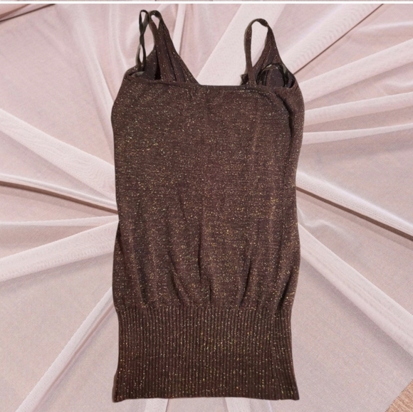 Costa Blanca Long Brown Sequence Cami- S - Picture 7 of 8